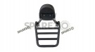 Fit For Royal Enfield Classic 650 Rear Luggage Rack With Backrest Black - SPAREZO